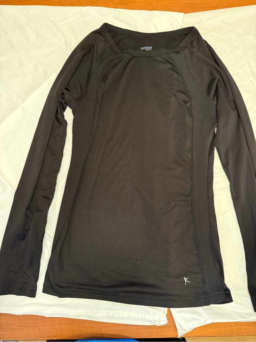 Danskin Black Long-Sleeve Performance Shirt for women